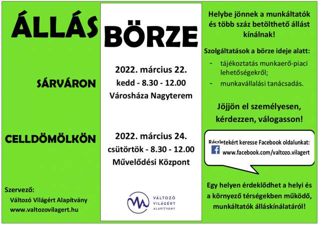 Újra állásbörze Sárváron