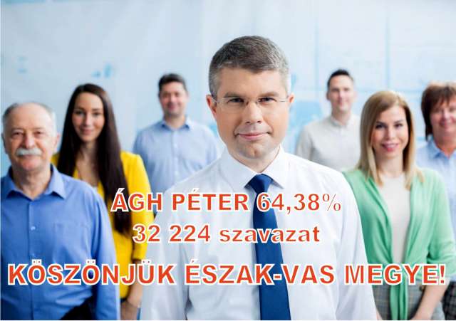 Ágh Péter, a Fidesz-KDNP jelöltje harmadszor nyert - Végleges az eredmény!