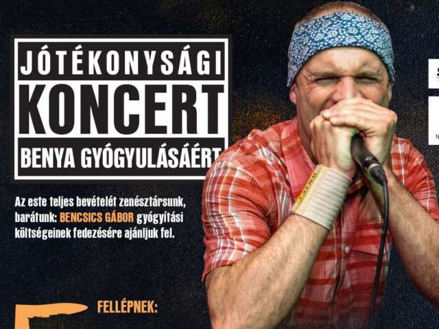 Jótékonysági koncert Benya gyógyulásáért