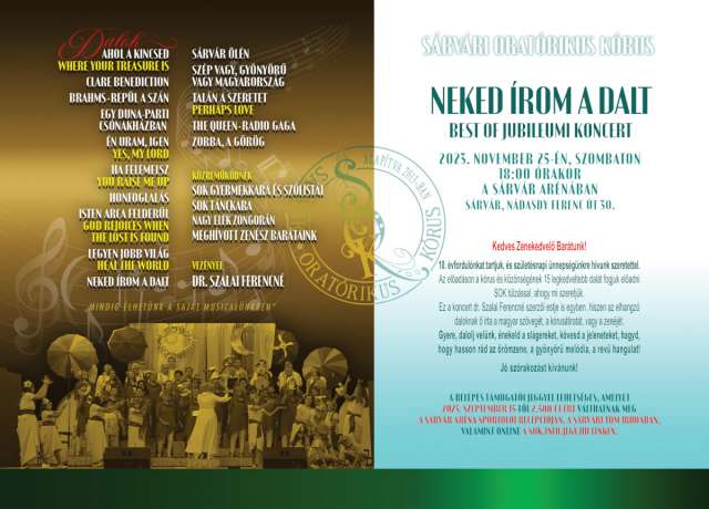 Neked írom a Dalt - Jubileumi előadás