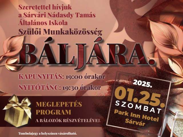 Nádasdy iskola Szülői Munkaközösség Bálja