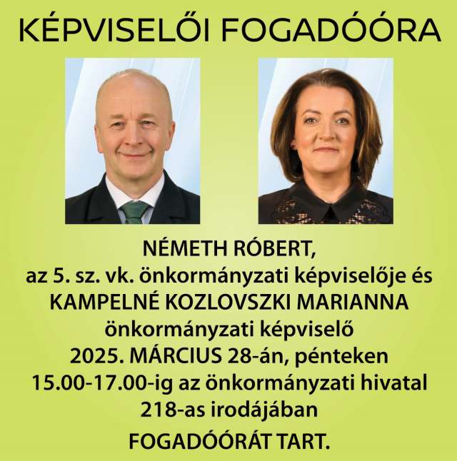 Képviselői fogadóóra