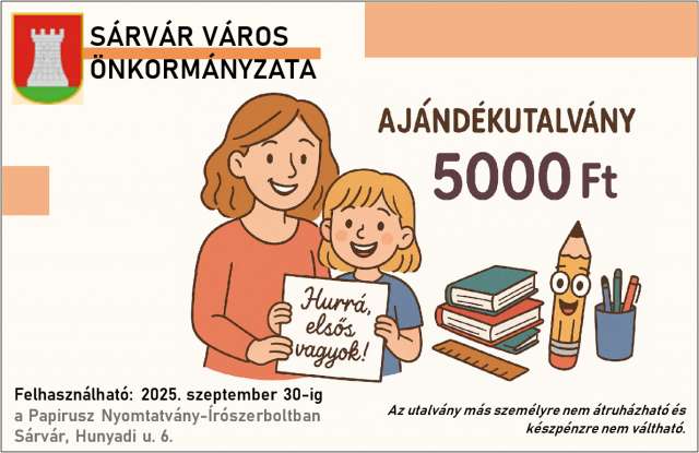 HURRÁ, ELSŐS VAGYOK! - Érkeznek a tanévkezdési ajándékutalványok