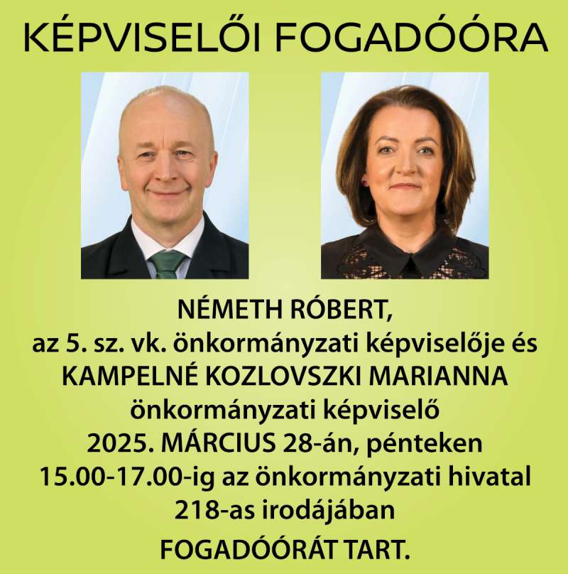 Képviselői fogadóóra