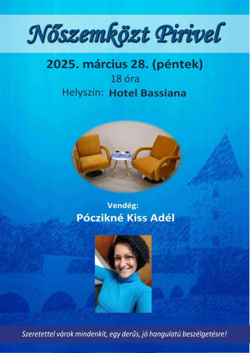 Nőszemközt Pirivel. Vendég: Póczikné Kiss Adél
