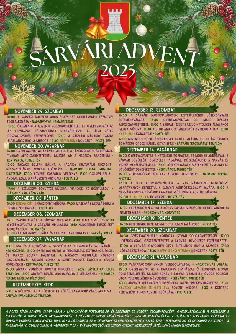 Sárvári Advent 2025