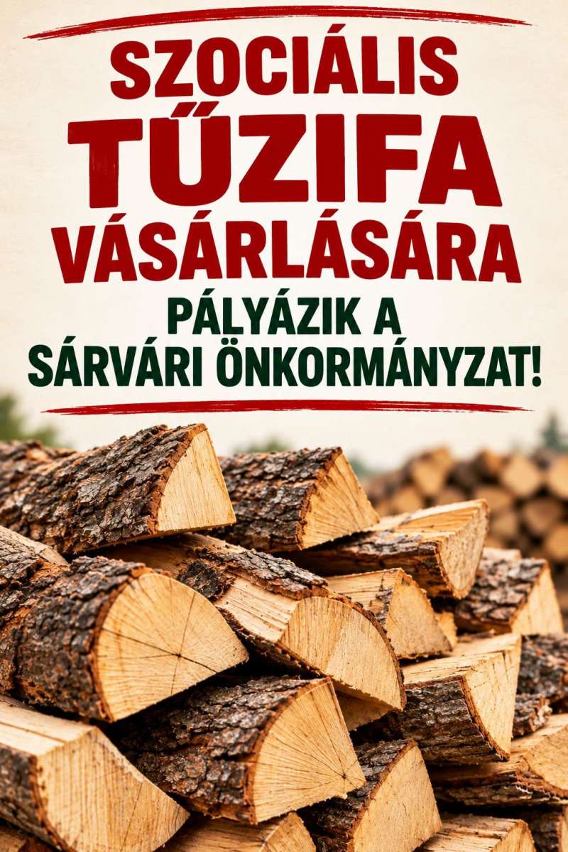 Szociális célú tűzifára pályázik a sárvári önkormányzat