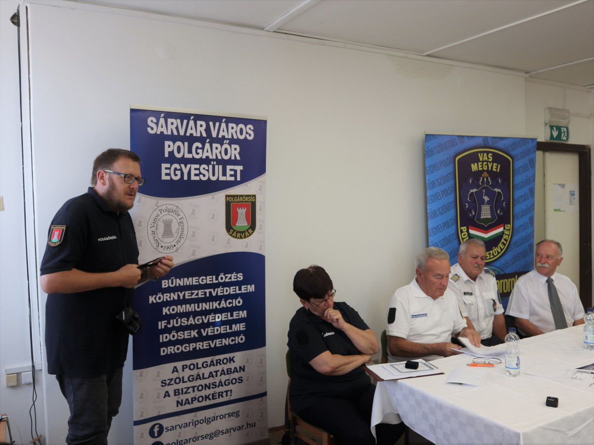 Tisztújítást tartottak a sárvári polgárőrök