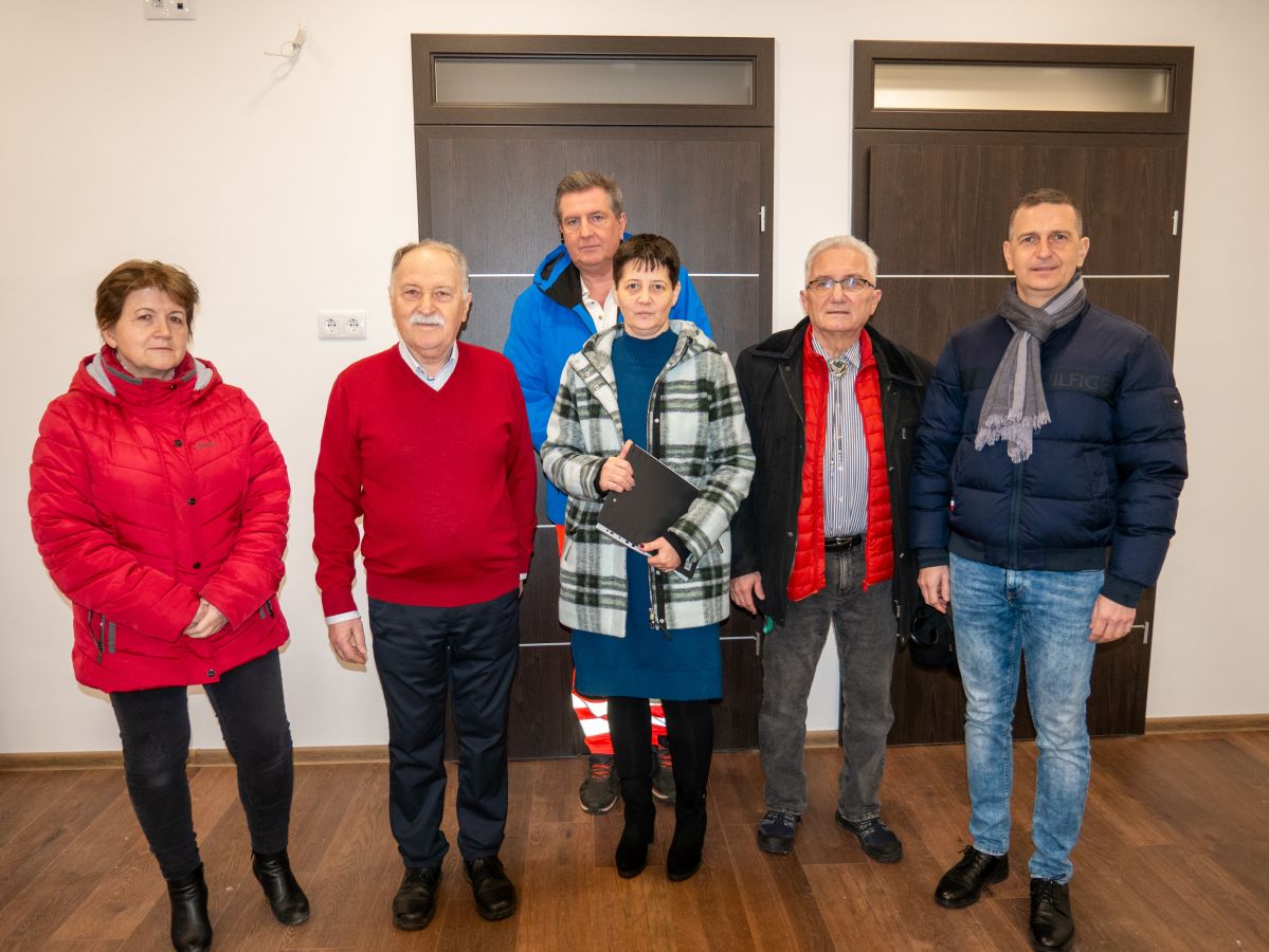 Dr. Izer Ildikó, Kondora István, Szabó Zoltán, Erdős Katalin, Dr. Palatka János és Dr. Máhr Tivadar a bejáráson